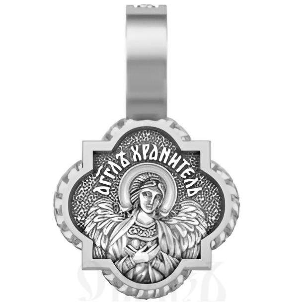 нательная икона святитель николай чудотворец архиеписком мирликийский, серебро 925 проба с родированием (арт. 18.013р)