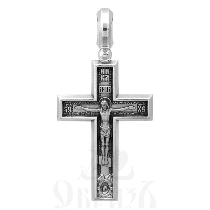 крест «распятие. молитва «да воскреснет бог», серебро 925 проба (арт. 101.510)